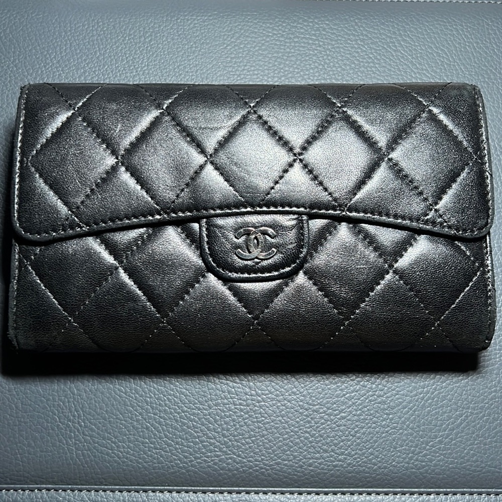 Chanel classic long flap wallet